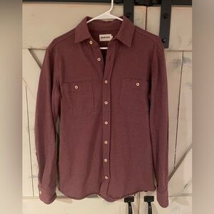 Taylor stitch size 38 utility shirt in red/burgundy color way